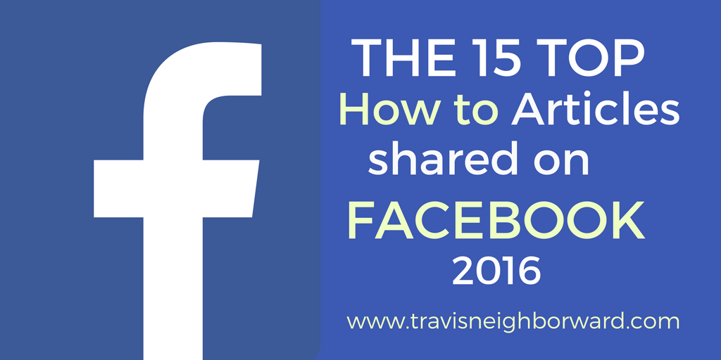 Facebook Top Shared Articles from 2016