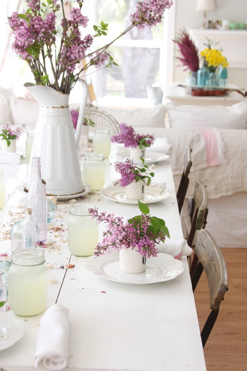 Dining room table centerpieces by Other Metro Media